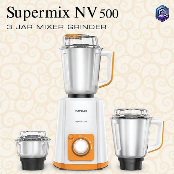 Havells SuperMix NV 700-Watt Mixer Grinder (Orange)