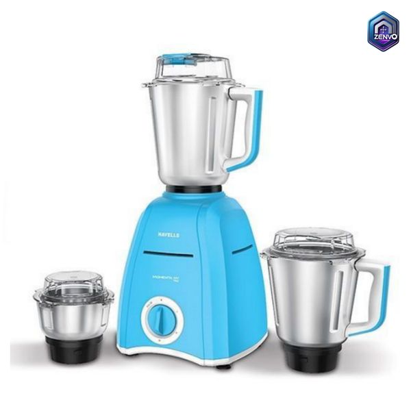 Havells Momenta NV 900W Sky Blue Mixer Grinder With 3 Jars