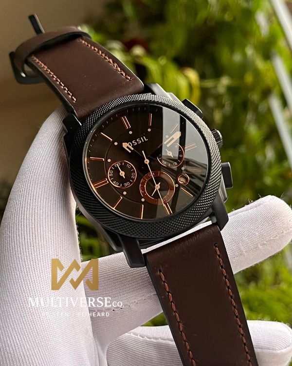 Fossil Brown Belt Black Body chronometers  (AA)