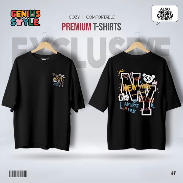 New York Premium Drop Shoulder T-shirt - 57
