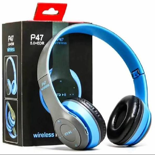 P47 Stereo Head Mounted Bluetooth Headphones