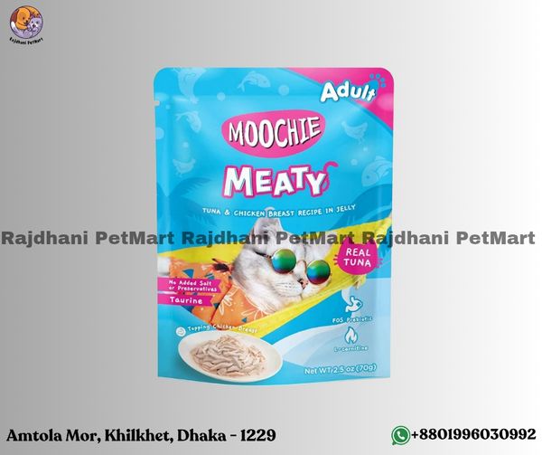 Moochie MEATY Tuna & Chicken Breast Recipe in Jelly for Adult Cats - 70 g
