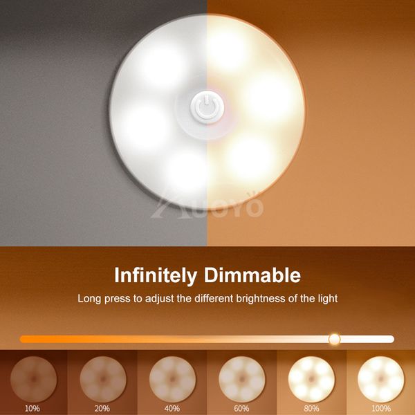 Auoyo LED Night Light Motion-Sensing Lamp Portable Night Lamp - Image 6