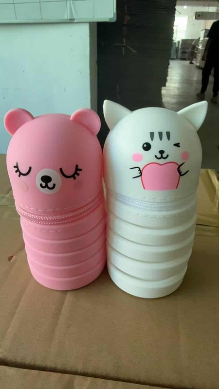Animal shape Folding Silicon pencil case
