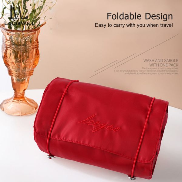 LouisWill Cosmetics Bag Cosmetics Item for Women Detachable Makeup Bags - Image 3