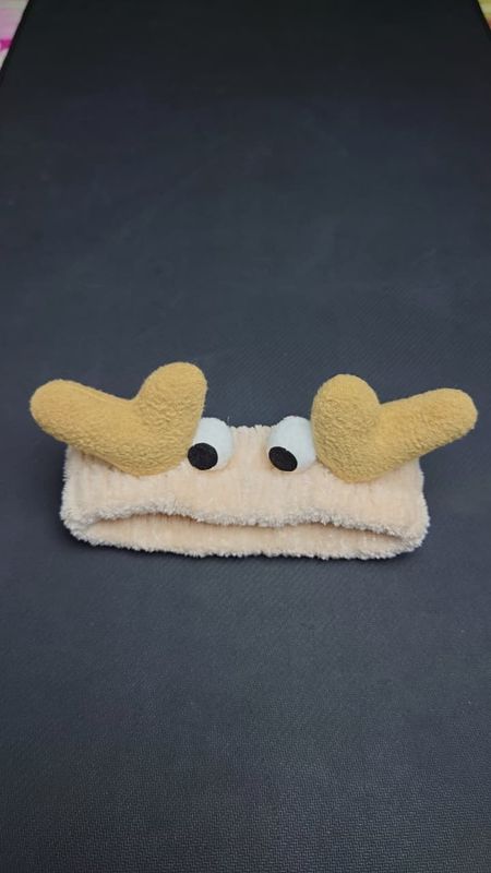 Wash Face Hair Holder Hairbands Soft Warm Coral Fleece Bow Animal Ears Headband For Women Girls Turban Fashion Hair Accessories Moonlight Shines