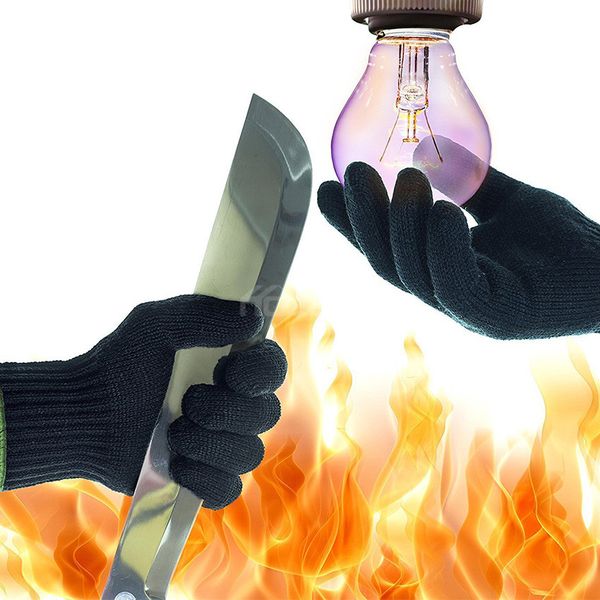 MAYTTO Cut Resistant Work Gloves Anti-Vibration Gloves Heat Resistant Knit - Image 8