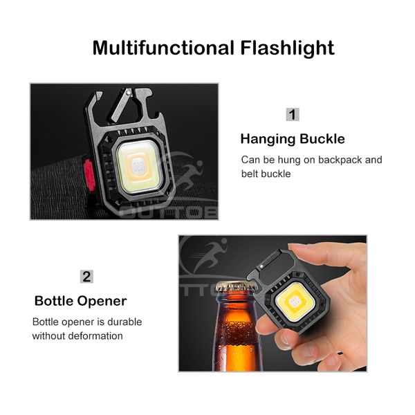 🔰✅Outtobe USB Charging Emergency Portable COB Mini Flashlight - Image 5