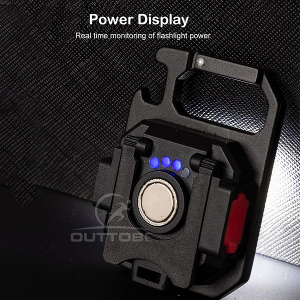🔰✅Outtobe USB Charging Emergency Portable COB Mini Flashlight - Image 4