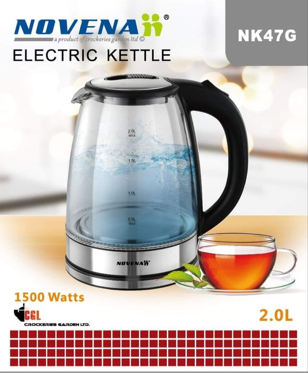 Novena 2L Glass Fast Boiling Electric Kettle
