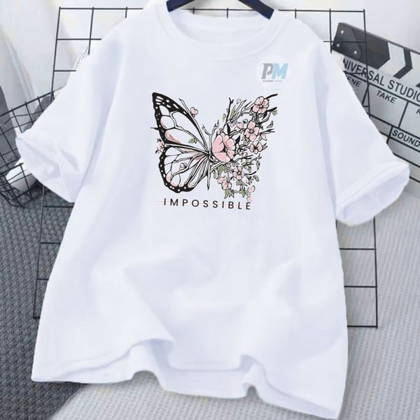 লেডিস টিশার্ট (Butterfly) (৫ টি কালার আছে)