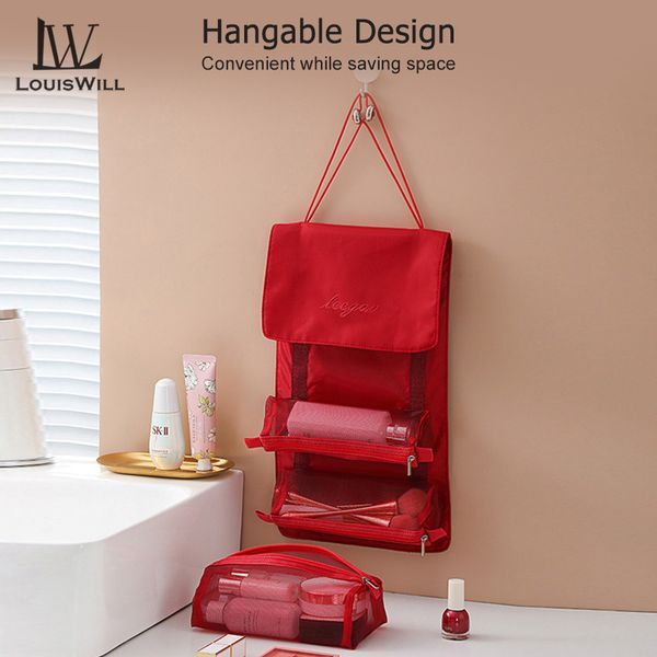 LouisWill Cosmetics Bag Cosmetics Item for Women Detachable Makeup Bags - Image 4