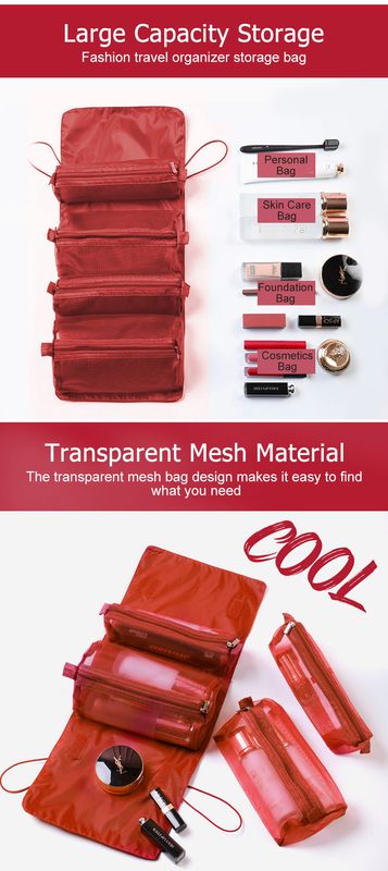 LouisWill Cosmetics Bag Cosmetics Item for Women Detachable Makeup Bags - Image 12