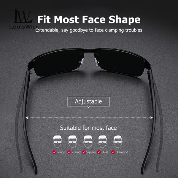 LouisWill Men Glasses Outdoor Sports Glasses - Image 2