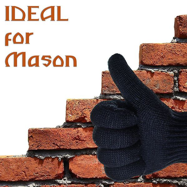 MAYTTO Cut Resistant Work Gloves Anti-Vibration Gloves Heat Resistant Knit - Image 5