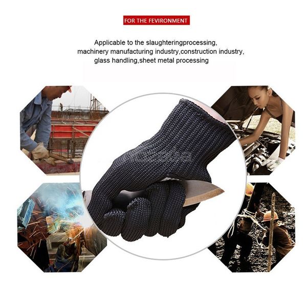 MAYTTO Cut Resistant Work Gloves Anti-Vibration Gloves Heat Resistant Knit - Image 7