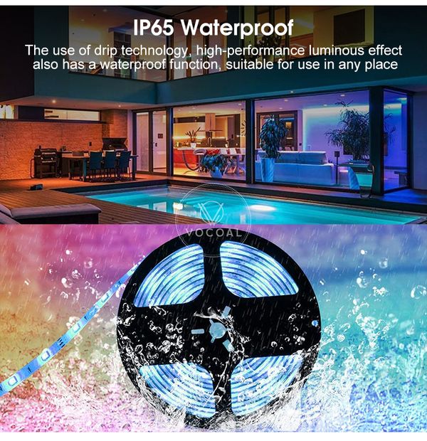 Vocoal LED Strip Lights RGB 60 150 LED - Image 14