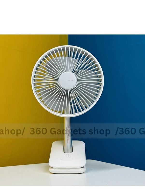 JISULIFE FA13R Rechargeable Clip Fan (8000mAh)- White Color