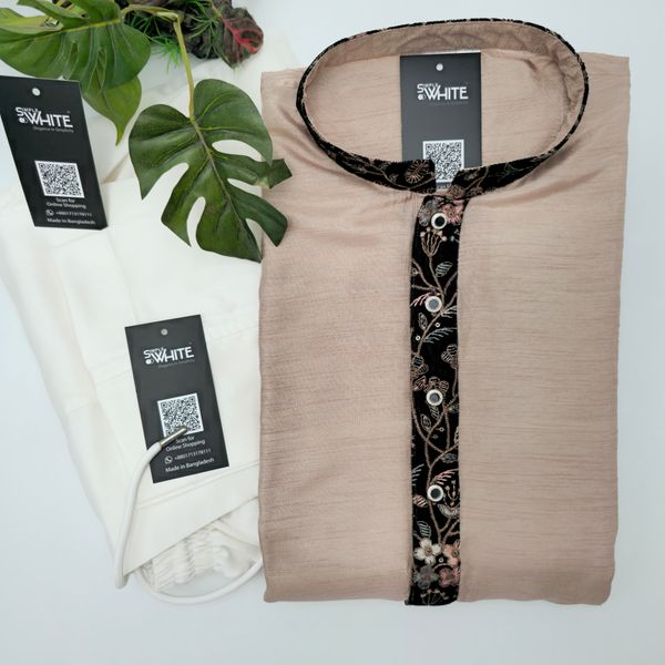 Light Beige with Floral Pattern Laced