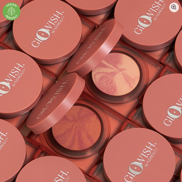 GloWish Cheeky Vegan Blush Powder- sassy safron - Image 3