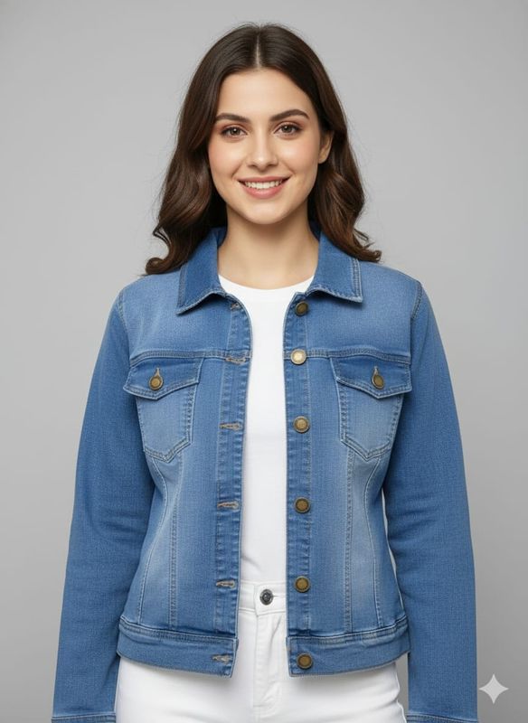 👩‍🦱 Ladies Premium Denim Jacket 💙