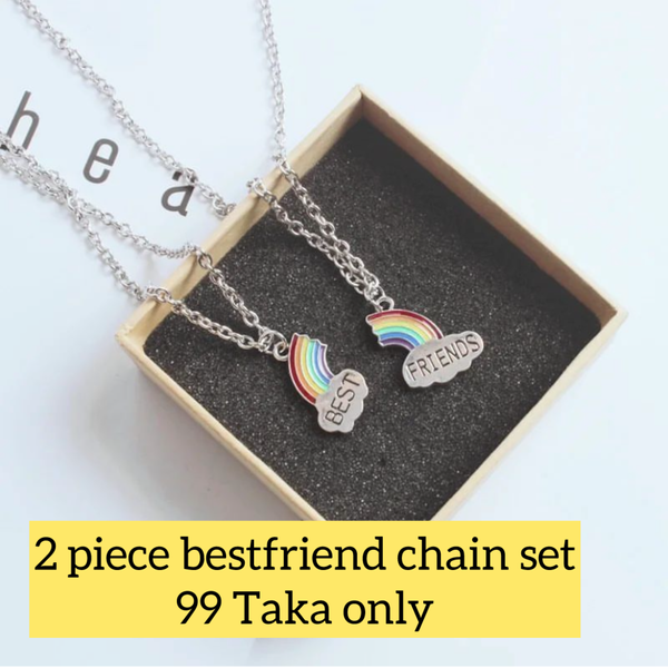 2 pieces best friends chain set 🫶🏻