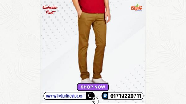 Men's Gabardine Pant (Golden Color)