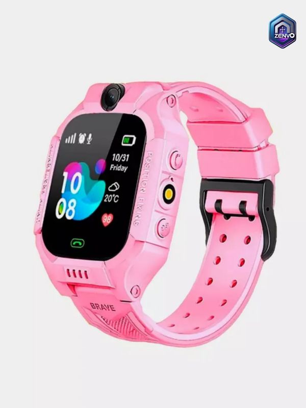 Smartberry C002 Kids GPS + Calling Smart Watch – Pink Color