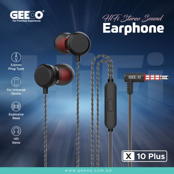 GEEOO X10 Plus Earphone