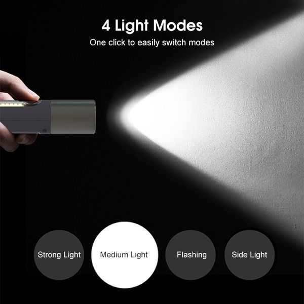 Auoyo light Keychain Torch Mini Telescopic Focusing light Strong Bright - Image 6