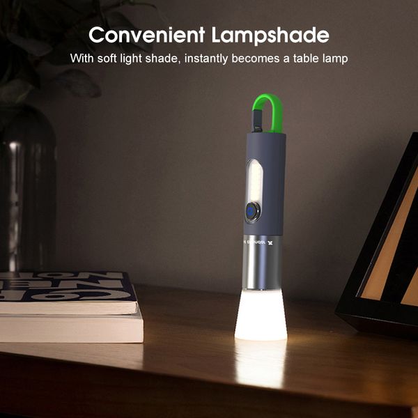 Auoyo light Keychain Torch Mini Telescopic Focusing light Strong Bright - Image 4