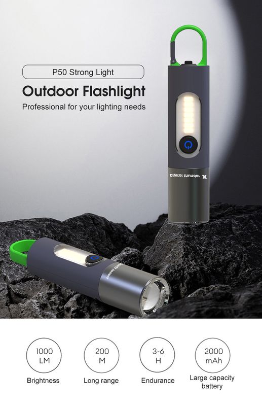 Auoyo light Keychain Torch Mini Telescopic Focusing light Strong Bright - Image 9
