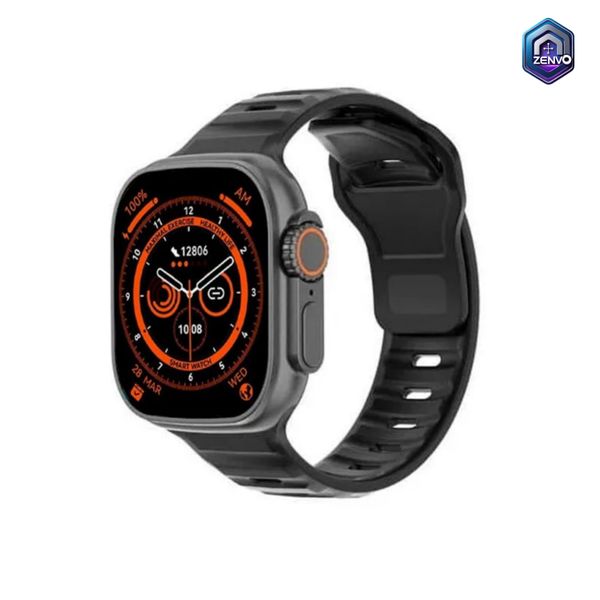 DT NO.1 DT8 Ultra Smart Watch- Black Color