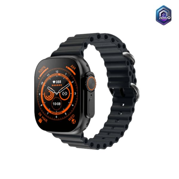 HK9 Ultra 2 AMOLED Smartwatch with ChatGPT- Black Color