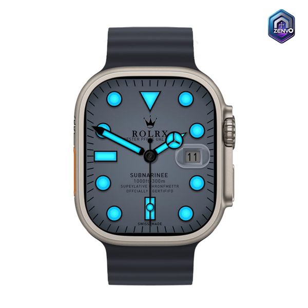 HK9 Ultra AMOLED Smartwatch ChatGPT Smartwatch – Black Color