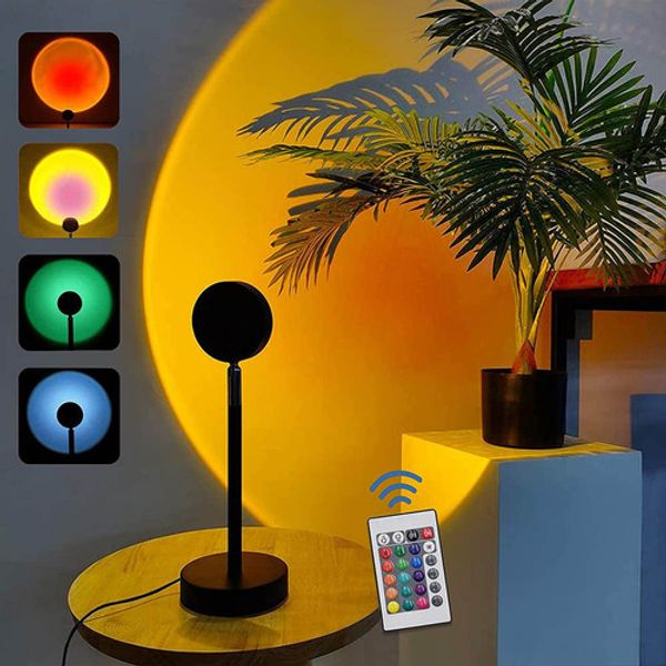 Sunset Projection Led Light- Rainbow Floor Stand Modern Lamp Night Light (Power from USB, Power Bank, Mobile Charger)