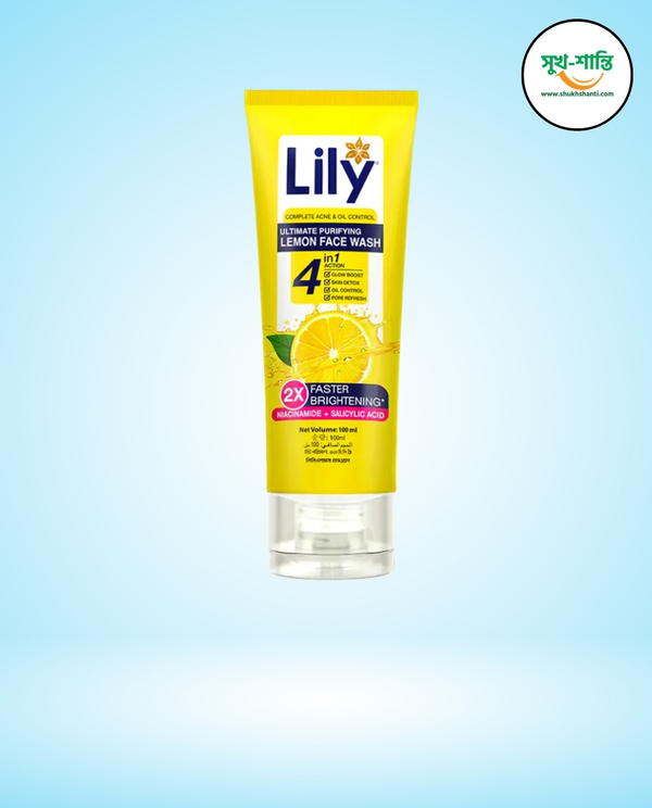 লেমন ফেসওয়াশ ১০০ মিলি।Lemon Facewash 100ml