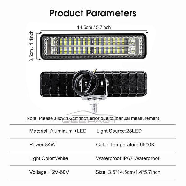 Geepact Car Work Light Flood Light - Image 6