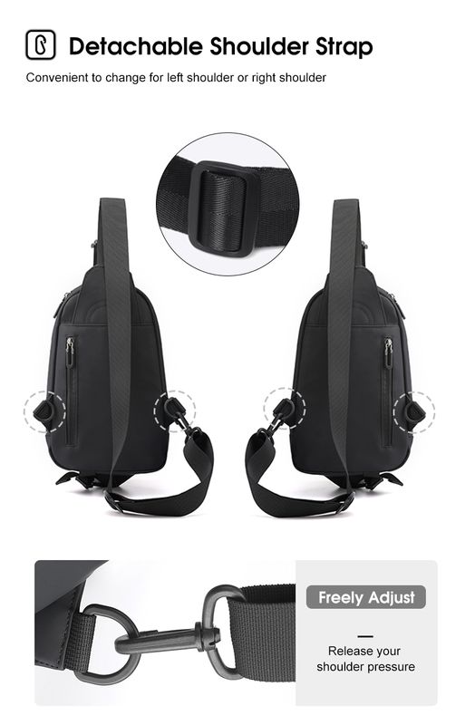 MENSPE Men Bag Nylon Chest Pack - Image 9