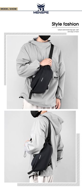 MENSPE Men Bag Nylon Chest Pack - Image 11