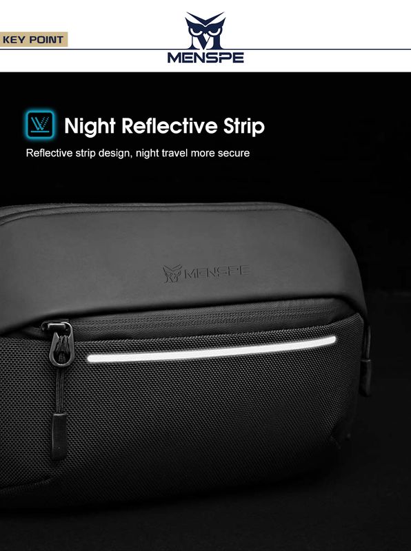 MENSPE Men Chest Bag Casual Waist - Image 7