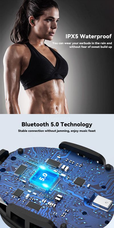 🔰✅Wiresto TWS Wireless Earphone Bluetooth - Image 10