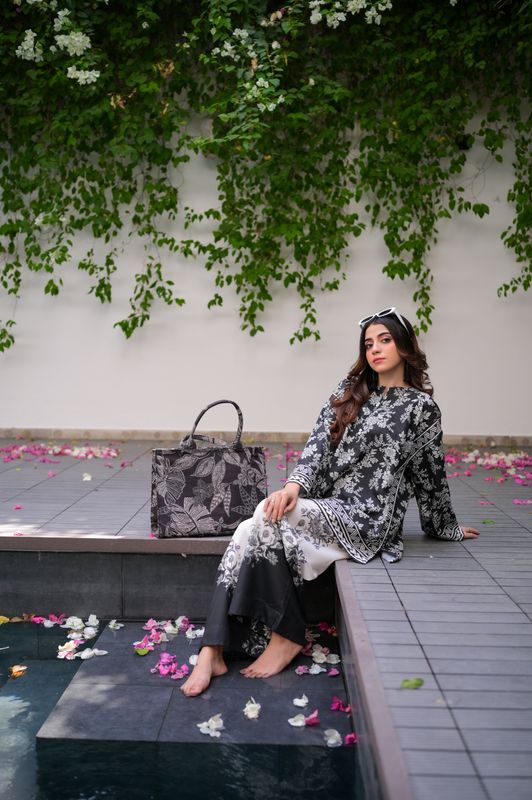 2Pis Co-ord Digital Floral Printed