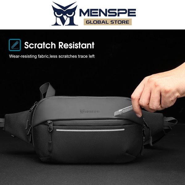 MENSPE Men Chest Bag Casual Waist - Image 4