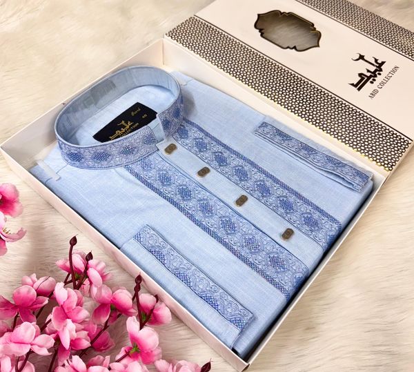PREMIUM EMBROIDERY PANJABI || đŠĩâ¨