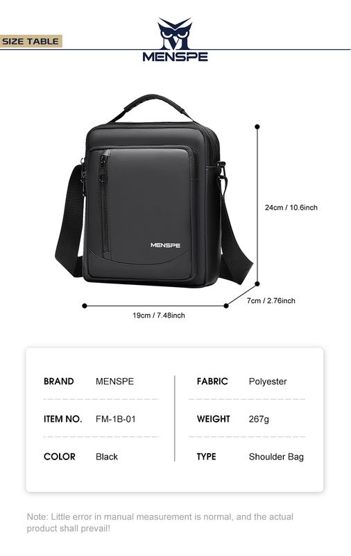 đ°â
MENSPE Men's Shoulder Bag Cross Body - Image 7