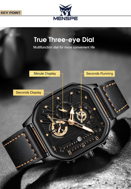 MENSPE Men's Watches Casuals Fashion - Image 7