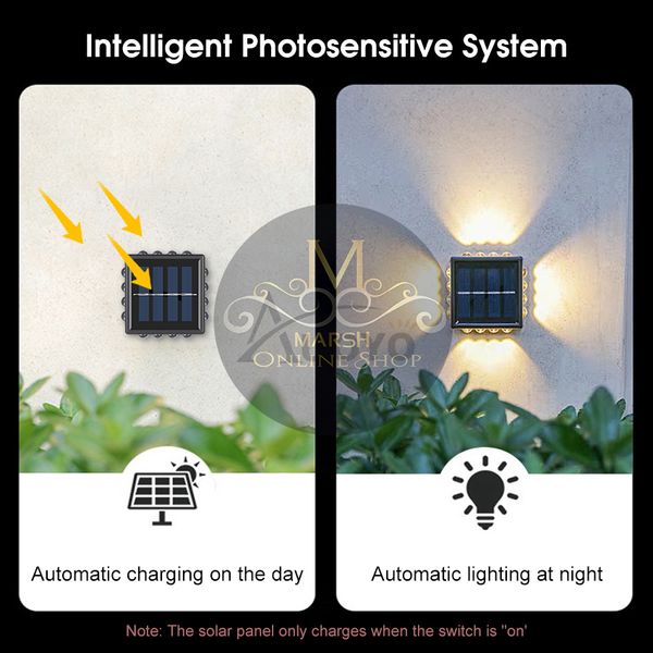 🔰✅Auoyo 2PCS Solar Wall Lamp Outdoor - Image 6