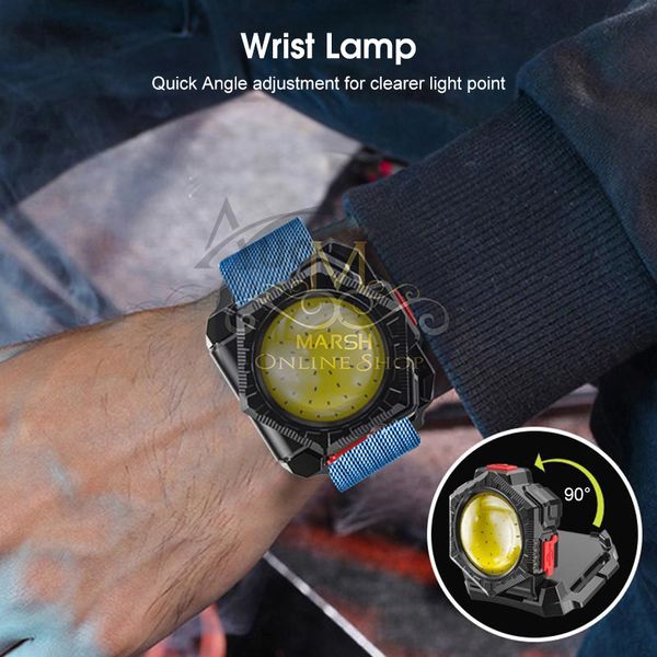 🔰✅Auoyo 3 in 1 COB Watch Shaped Rechargeable LED Lamp - Image 2
