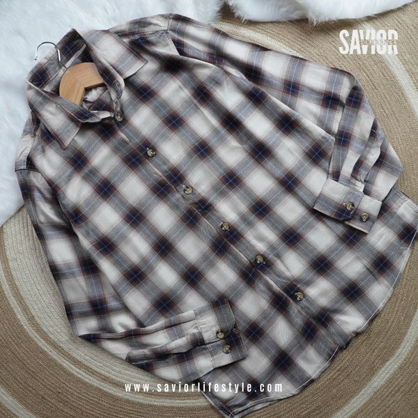 Desert Check - Full Sleeve Pocket Less Check Shirt